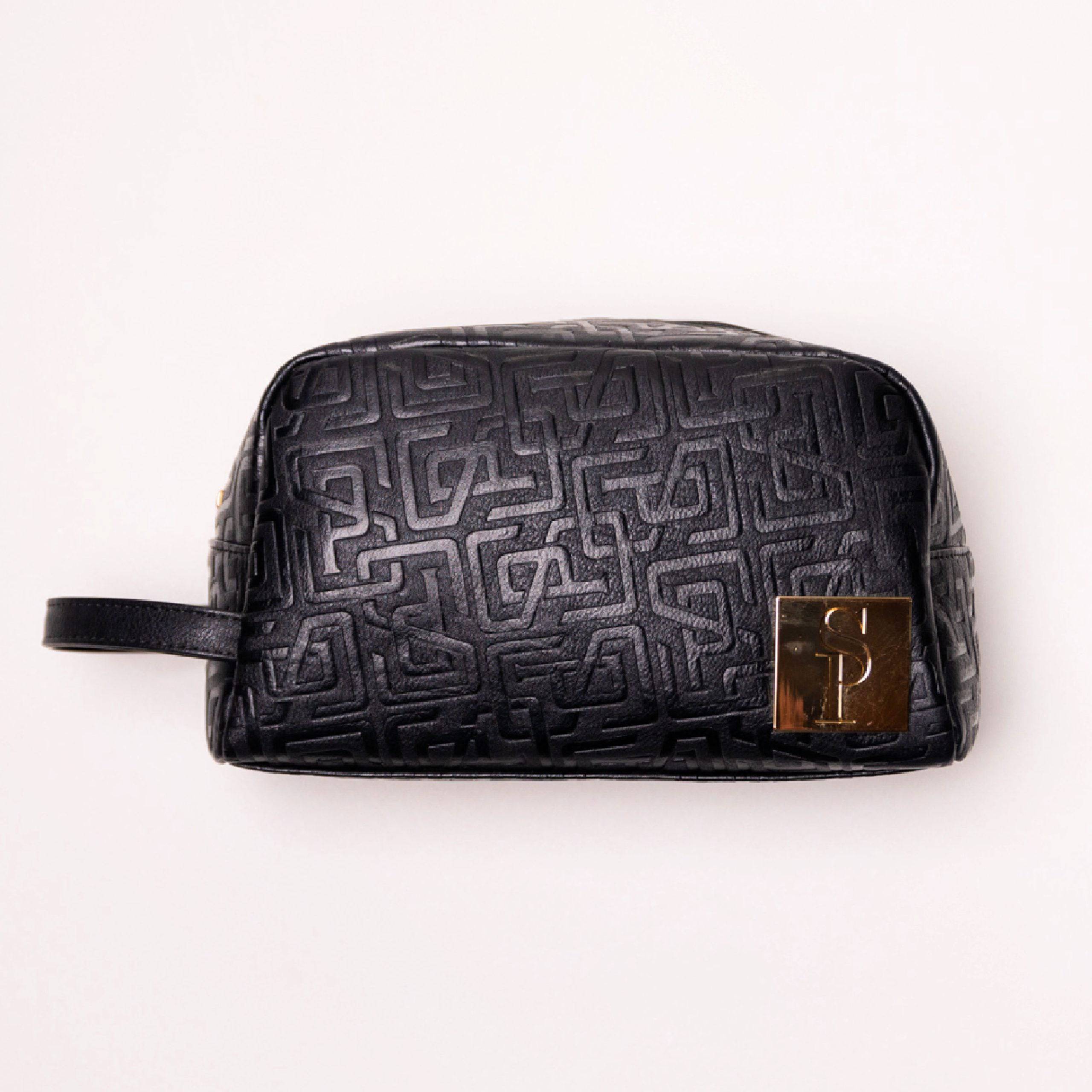 Black Monogram Leather Toiletry Bag Sole Premise