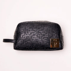 Black Monogram Leather Toiletry Bag Sole Premise