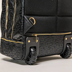 Black Monogram Leather Carry-On Roller Bag Sole Premise