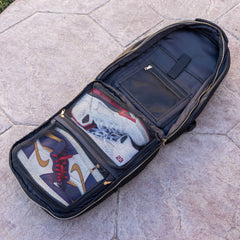 Black Leather Commuter Bag Sole Premise