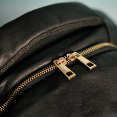 Black Leather Commuter Bag Sole Premise