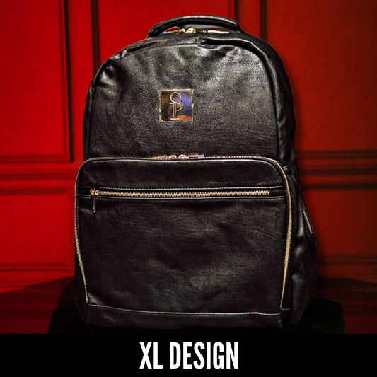 Black Leather Daily Commuter Bag XL Sole Premise