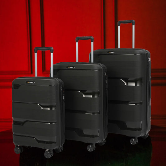 Black Hardcase Roller Luggage Set (28', 24' and 20') Sole Premise