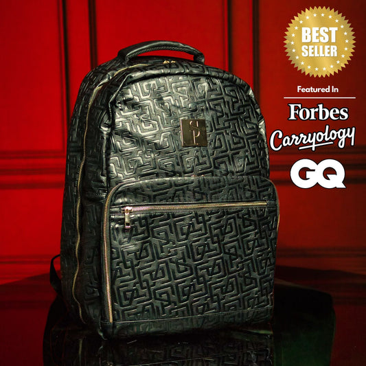 Black Monogram Leather Commuter Bag Sole Premise