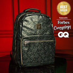 Black Monogram Leather Commuter Bag Sole Premise