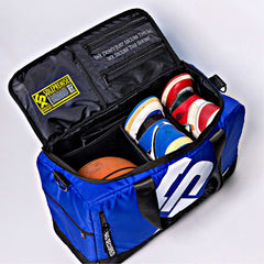 Blue Sneaker Duffle Sole Premise