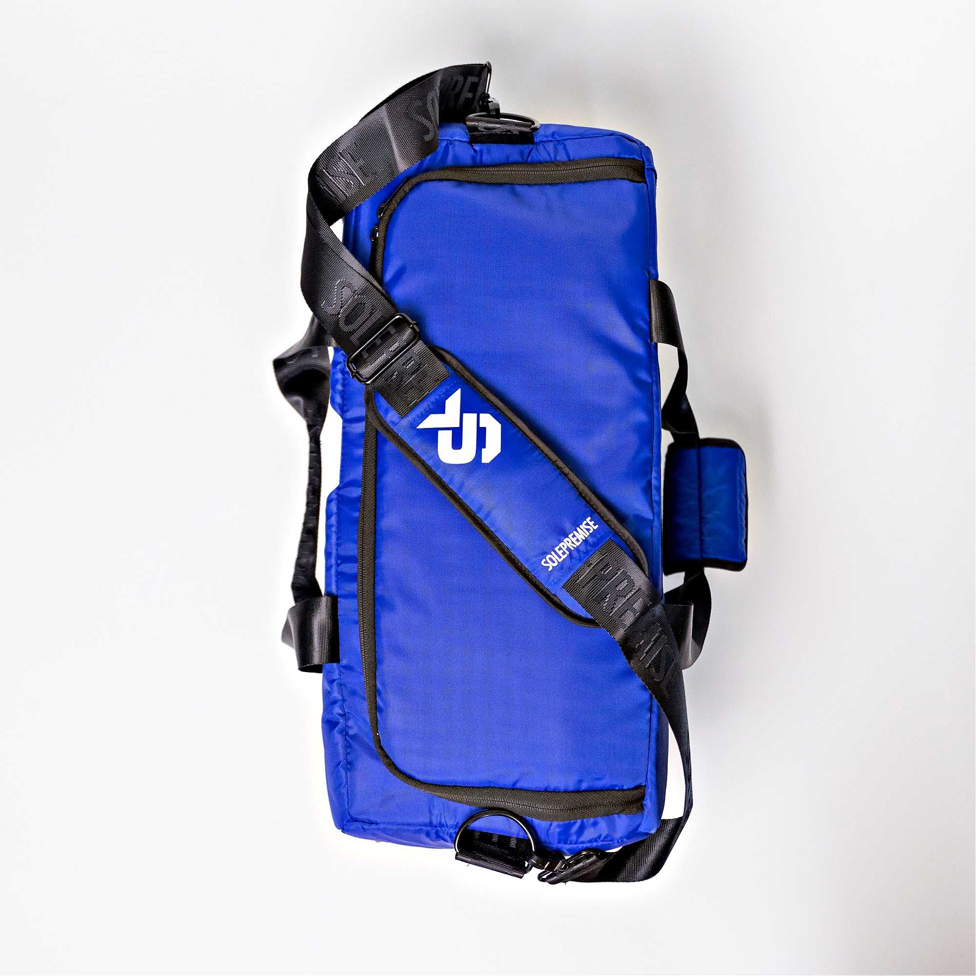 Blue Sneaker Duffle Sole Premise