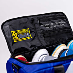 Blue Sneaker Duffle Sole Premise