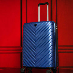 20-inch Blue Carry-On Hardcase Roller Luggage with 360° Wheels Sole Premise