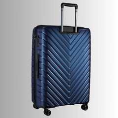 28-inch Blue Hardcase Roller Luggage with 360° Wheels & TSA Lock Sole Premise
