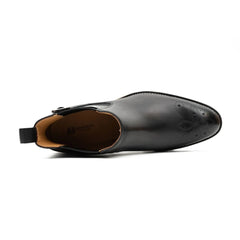 Brogue Chelsea Boots Black