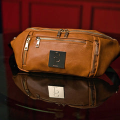 Brown Luciano Leather Sling Bag Sole Premise