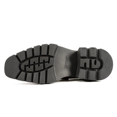 Burgundy Ostrich Derby Shoes with Tasse