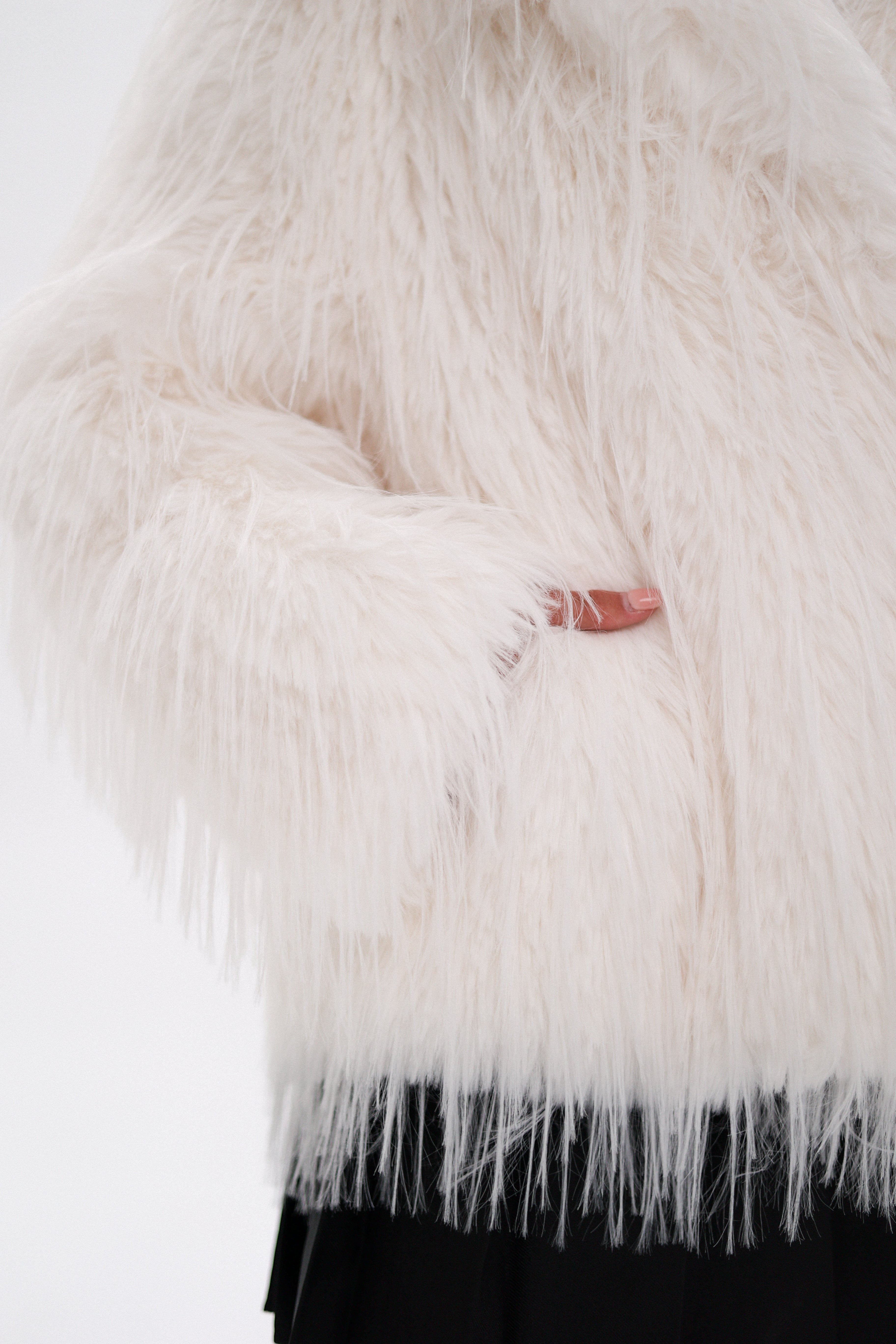 Faux Ostrich Luxe Wool Blend Coat Alaska® Outerwear Company