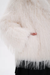 Faux Ostrich Luxe Wool Blend Coat Alaska® Outerwear Company