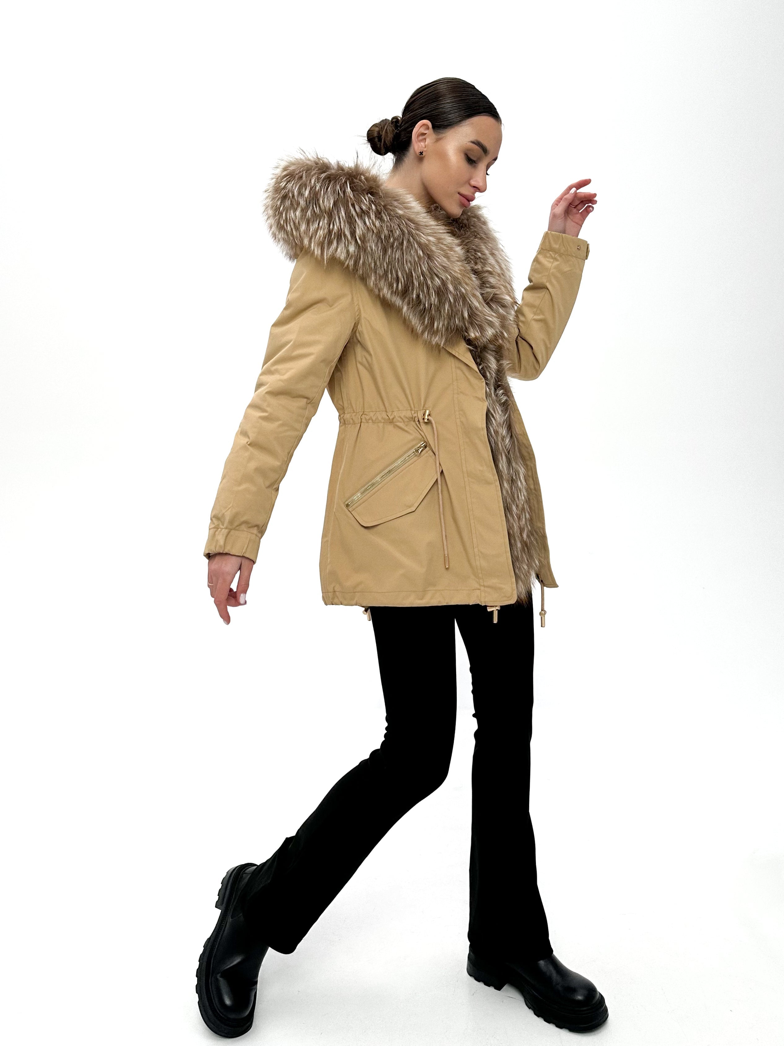 Genuine Silver Fur Trim Parka with Rabbit Fur Insulation Alaska® Outerwear Company