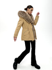 Genuine Silver Fur Trim Parka with Rabbit Fur Insulation Alaska® Outerwear Company