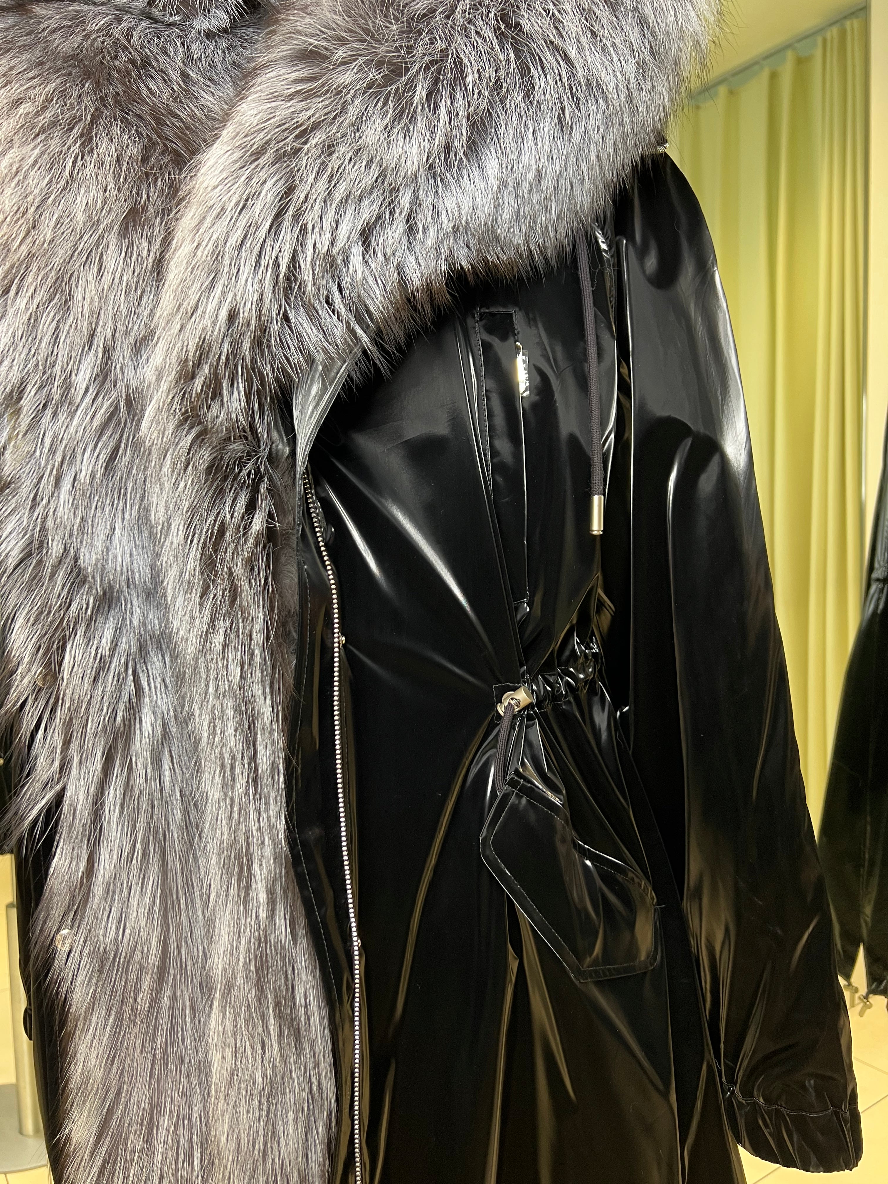 Genuine Silver Fox Fully Lined Hood Rabbit Insulated Parka Alaska® Outerwear Company