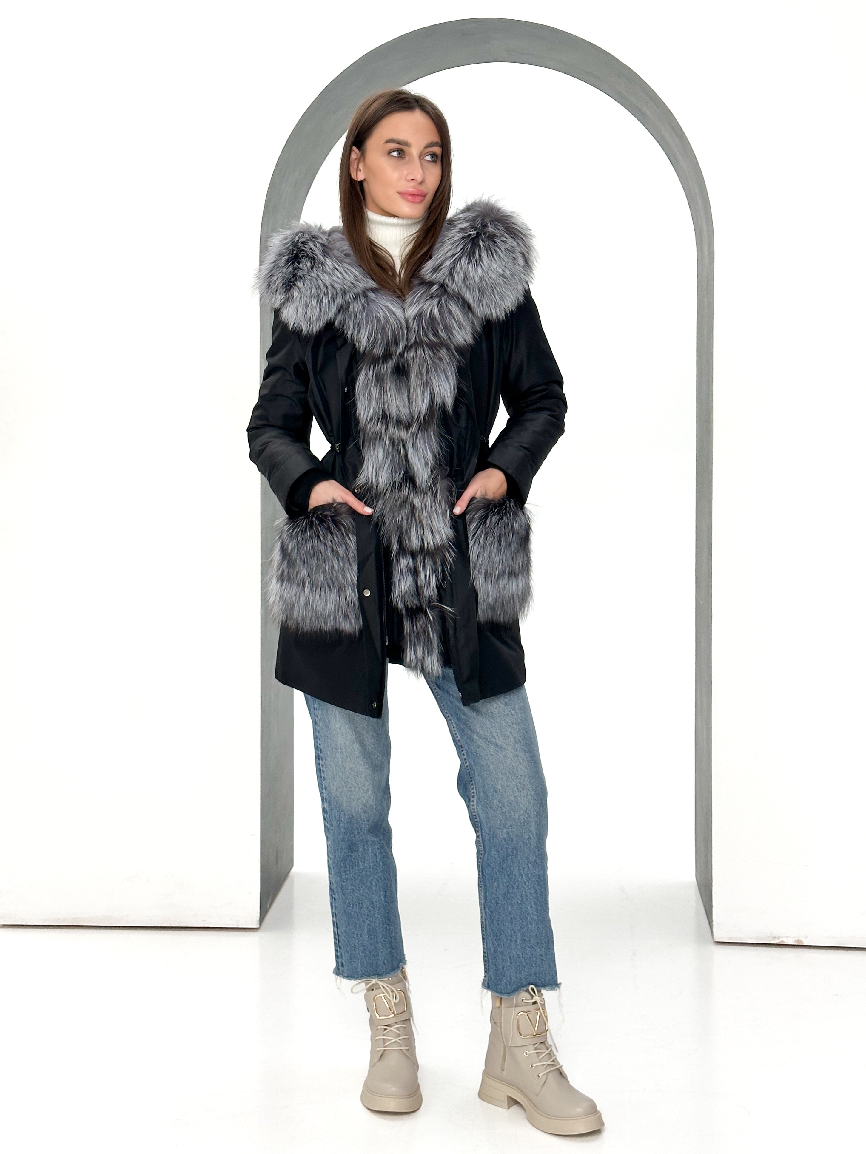 Genuine Silver Fox Fur Rabbit Fur Insulated Parka Alaska® Outerwear Company