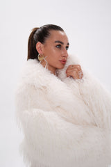 Faux Ostrich Luxe Wool Blend Coat Alaska® Outerwear Company