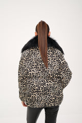 Genuine Polar Fox Leopard Luxe Down Parka Alaska® Outerwear Company