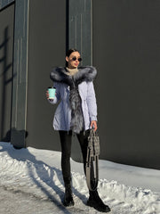 Genuine Silver Fox Fur Trim Rabbit Fur Insulated Parka Alaska® Outerwear Company
