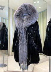 Genuine Silver Fox Fully Lined Hood Rabbit Insulated Parka Alaska® Outerwear Company