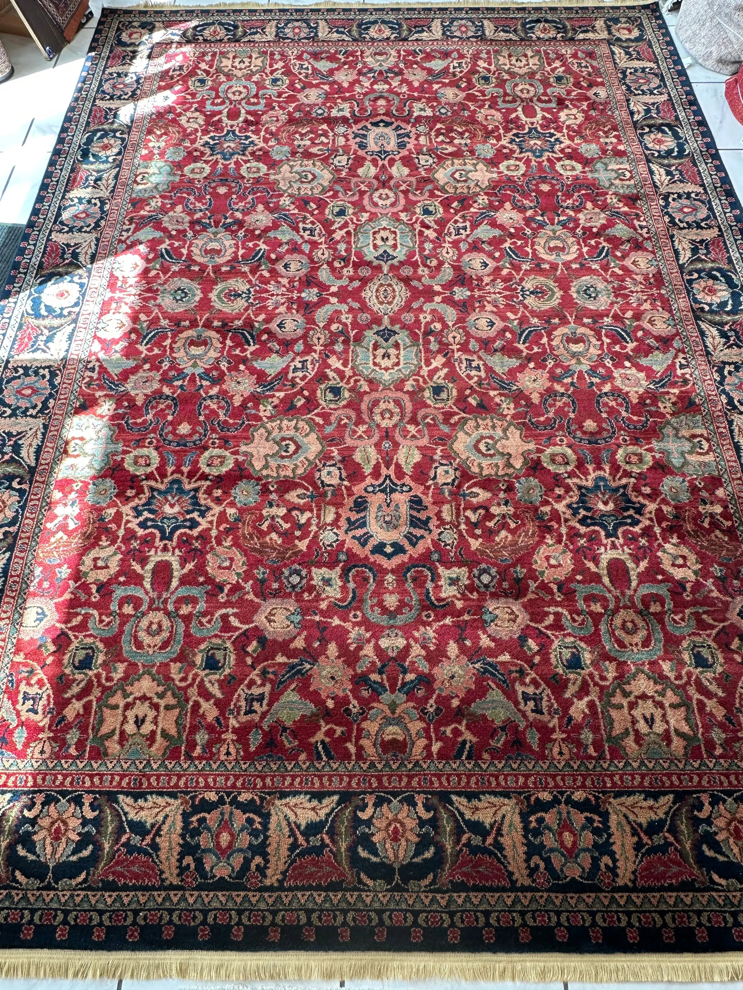 Karastan Samovar Teawash Wool Rug – 8’8” x 12’ – Vintage Elegance, Excellent Condition Rugistan