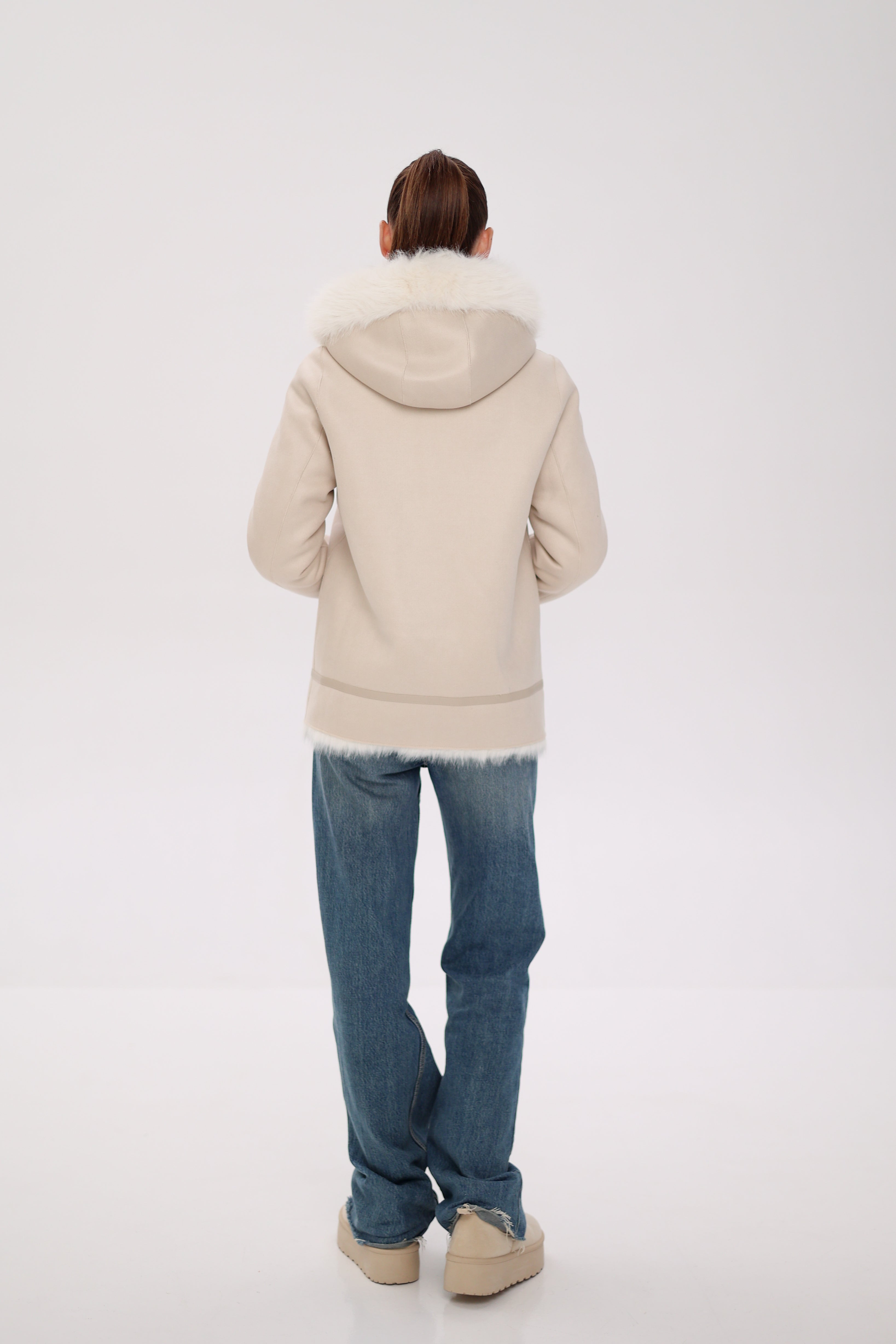 ⇆ Reversible Hooded Wool Blend Jacket Alaska® Outerwear Company