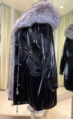 Genuine Silver Fox Fully Lined Hood Rabbit Insulated Parka Alaska® Outerwear Company