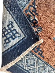 Hand-Knotted Chinese Silk Peking Rug – 3’ x 5’ – Luxurious Floral Design Rugistan