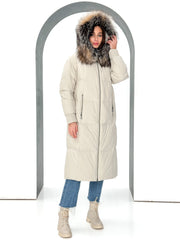 Alice Genuine Silver Fox Down Fill Coat Alaska® Outerwear Company