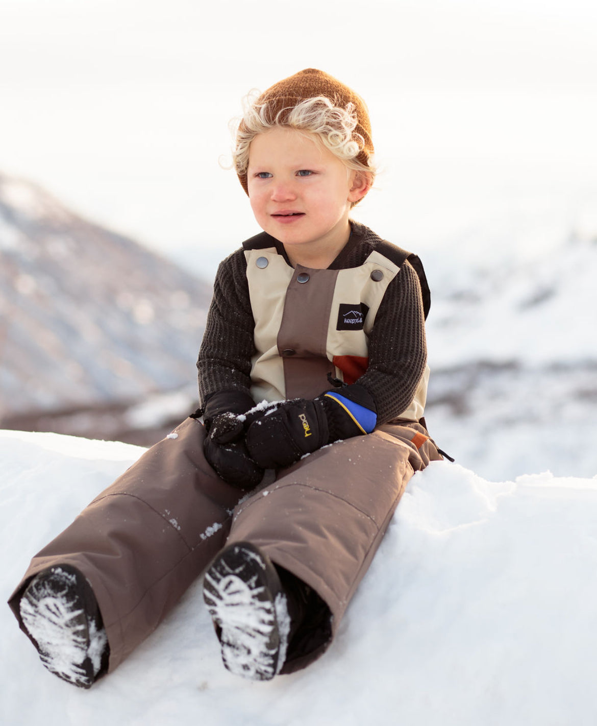 Waterproof Snow bib for youth and toddler Keep the Littles Wild