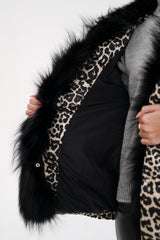 Genuine Polar Fox Leopard Luxe Down Parka Alaska® Outerwear Company