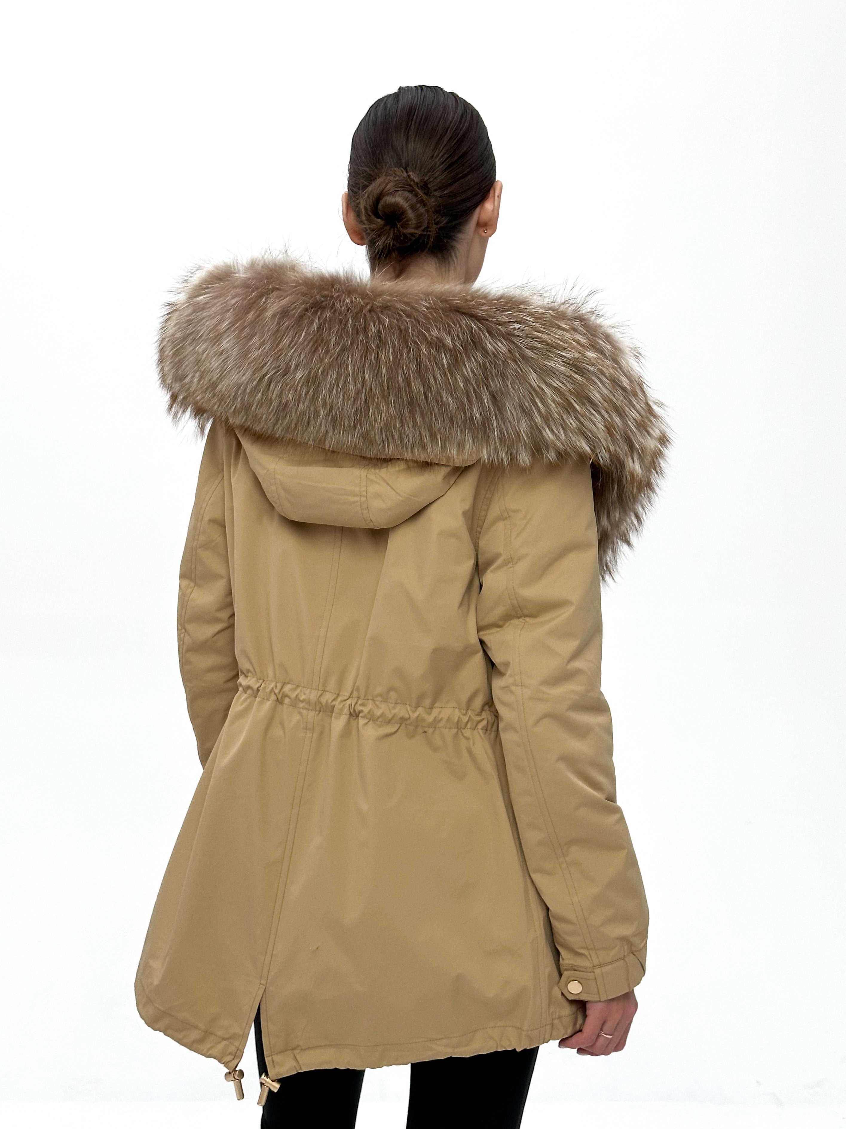 Genuine Silver Fur Trim Parka with Rabbit Fur Insulation Alaska® Outerwear Company