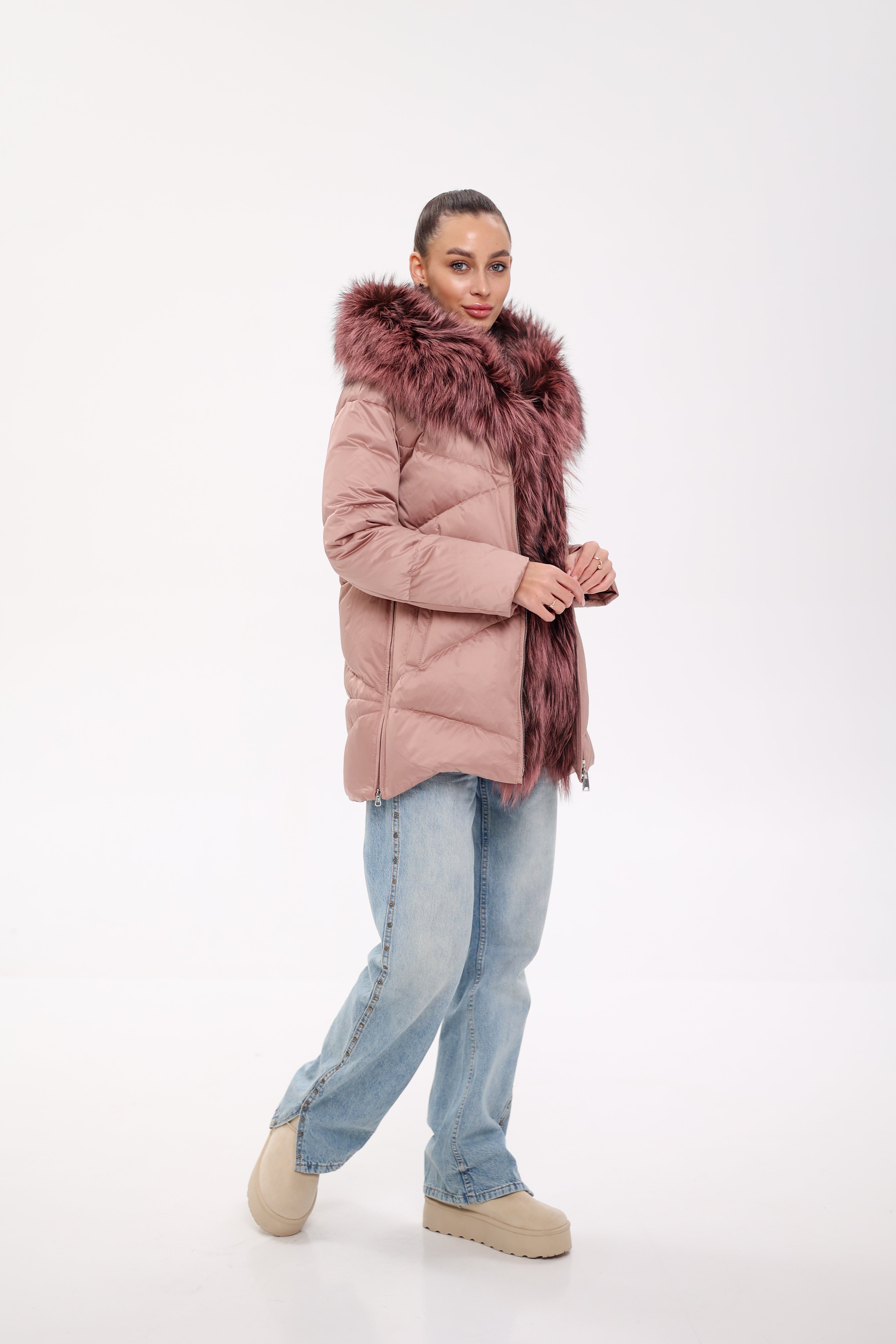 Genuine Silver Fox Fur Trim Down Insulated Parka Alaska® Outerwear Company