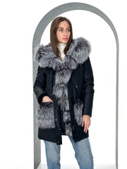 Genuine Silver Fox Fur Rabbit Fur Insulated Parka Alaska® Outerwear Company