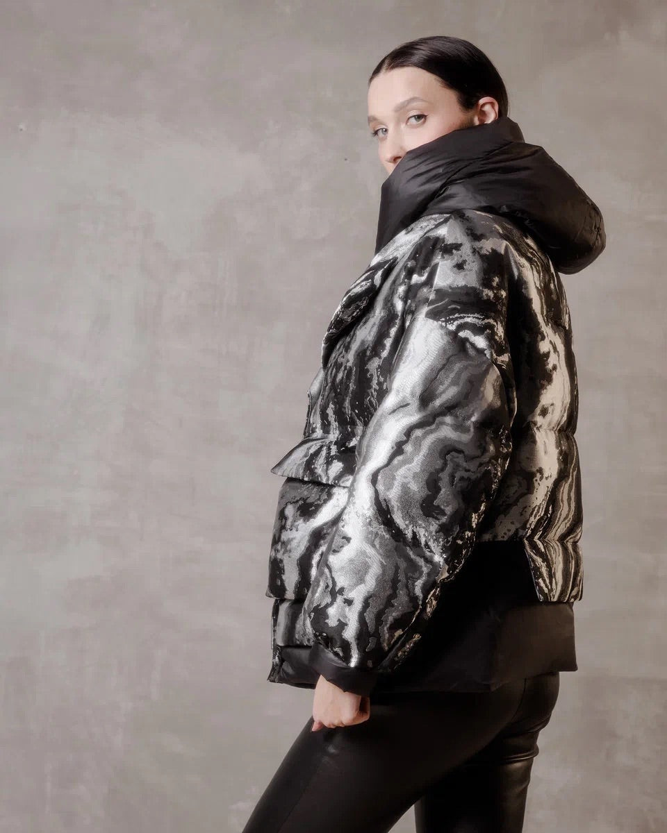 Marble Jacquard Down Fill Coat Alaska® Outerwear Company