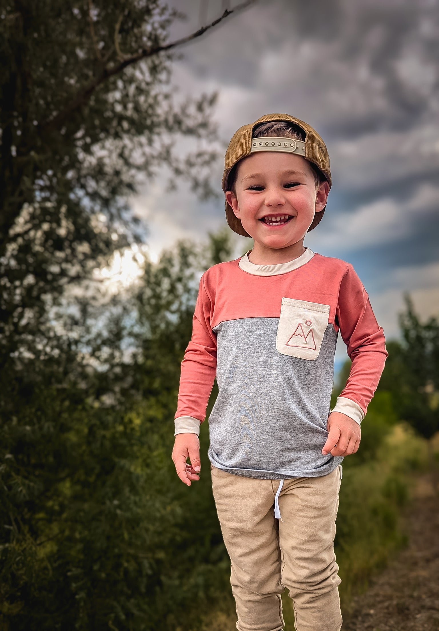 Mountain color block bamboo Keep the Littles Wild