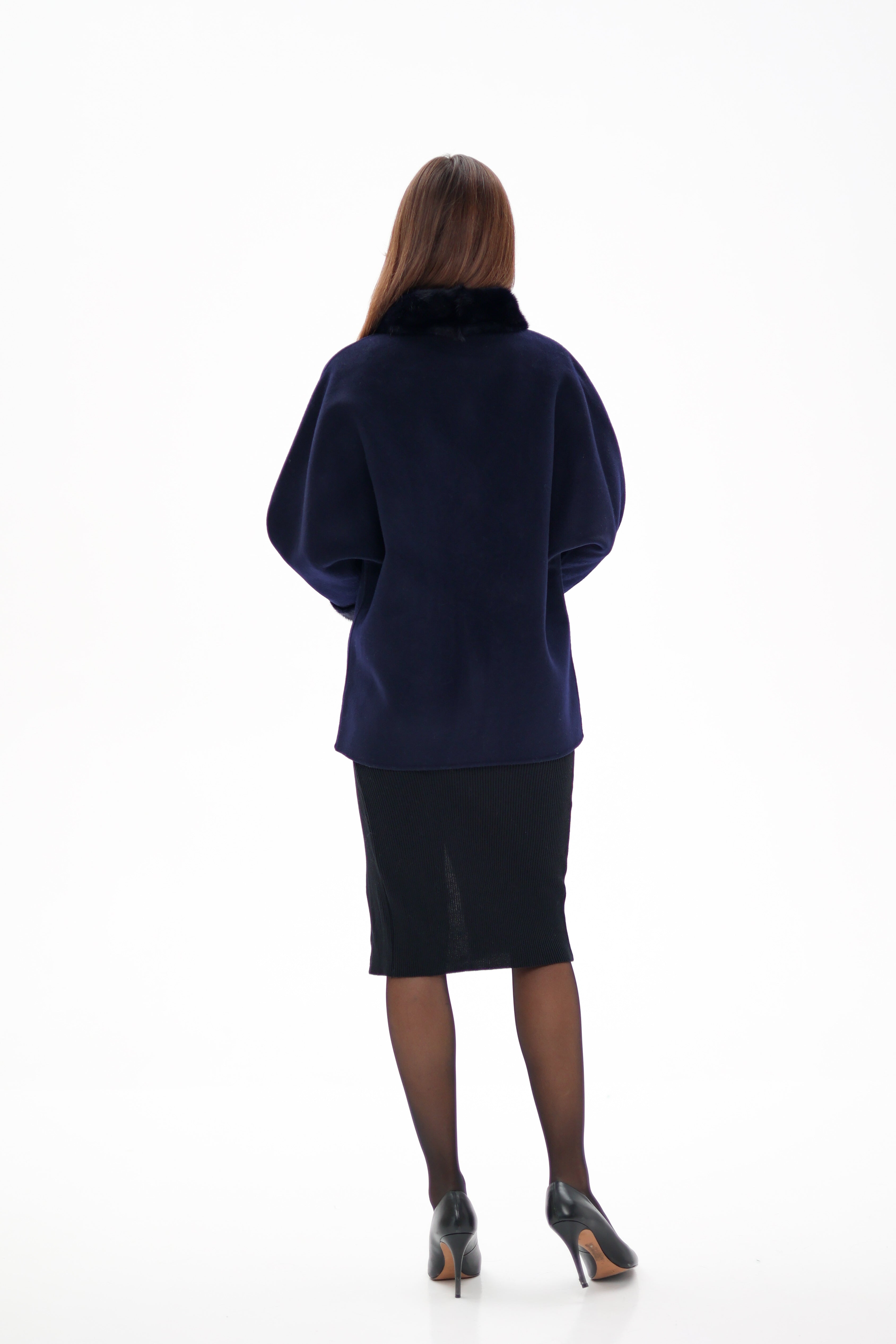 Genuine Mink Fur Virgin Wool Coat Alaska® Outerwear Company