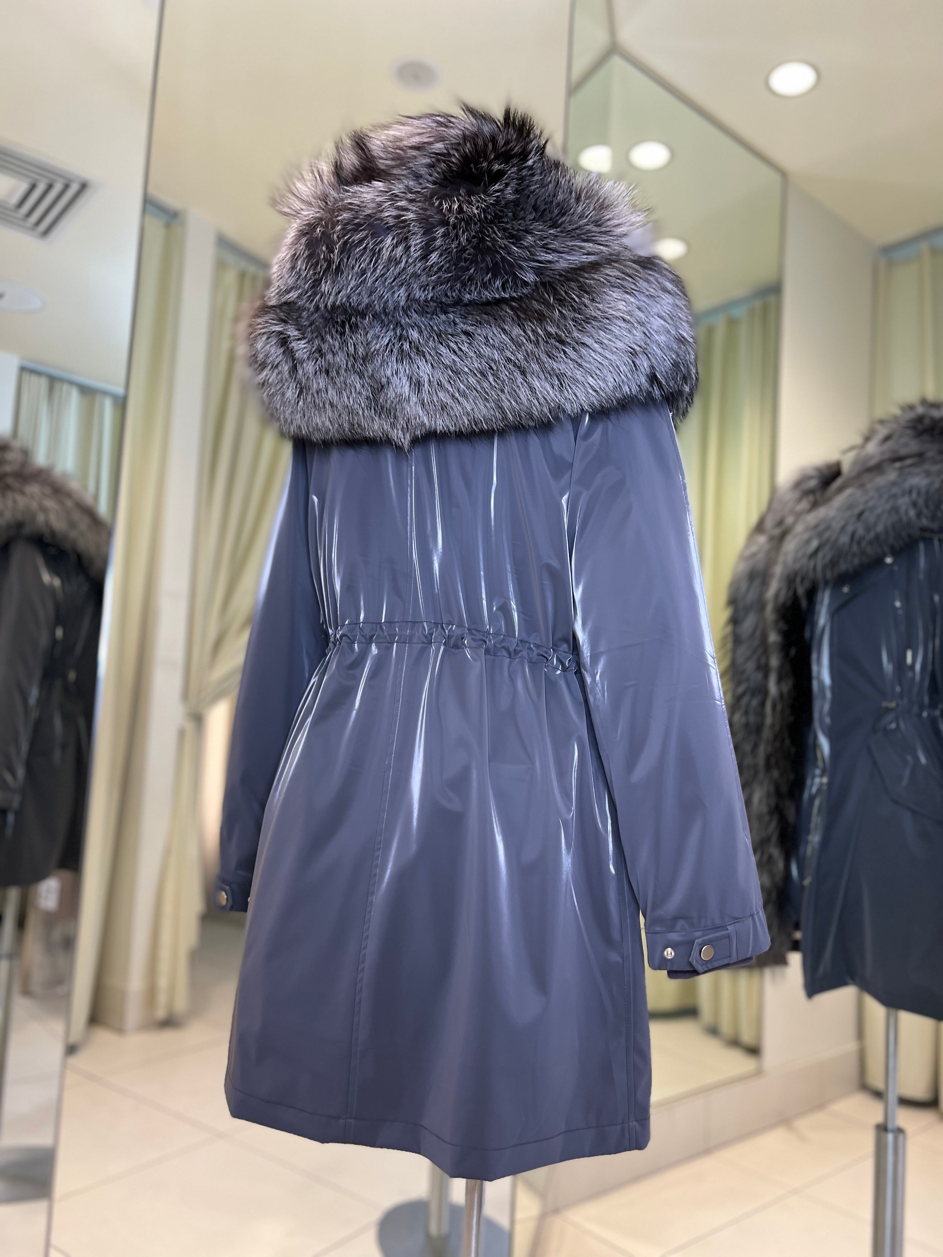 Genuine Silver Fox Fully Lined Hood Rabbit Insulated Parka Alaska® Outerwear Company