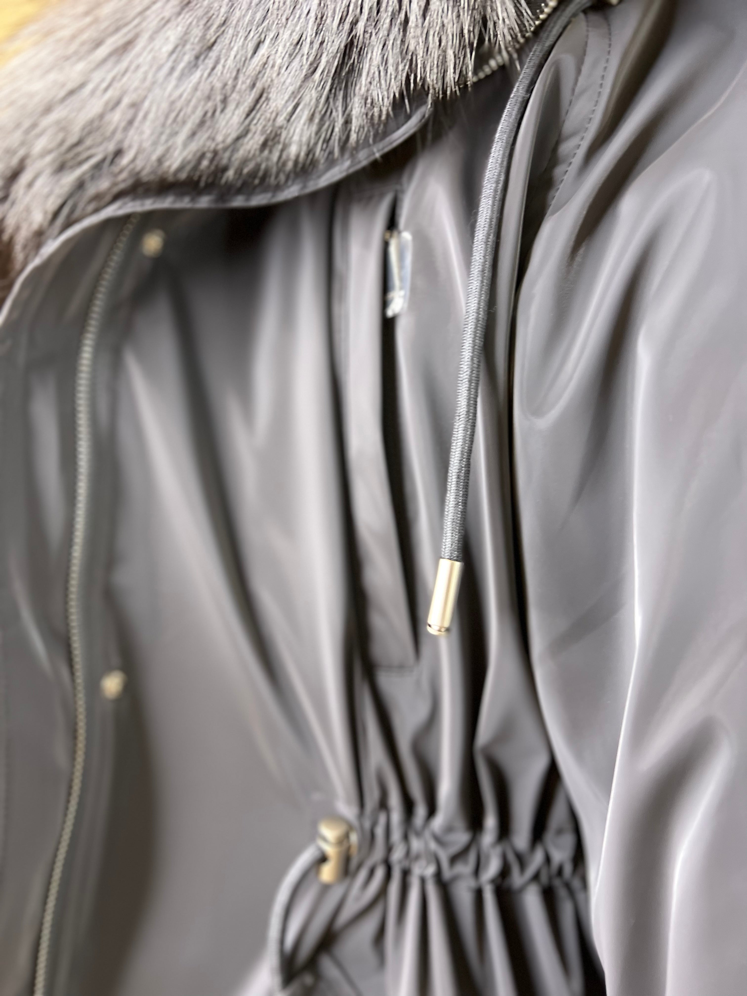 Genuine Silver Fox Fully Lined Hood Rabbit Insulated Parka Alaska® Outerwear Company