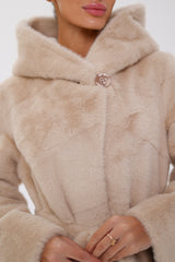 Faux Mink Effect Fur Hooded Coat Alaska® Outerwear Company