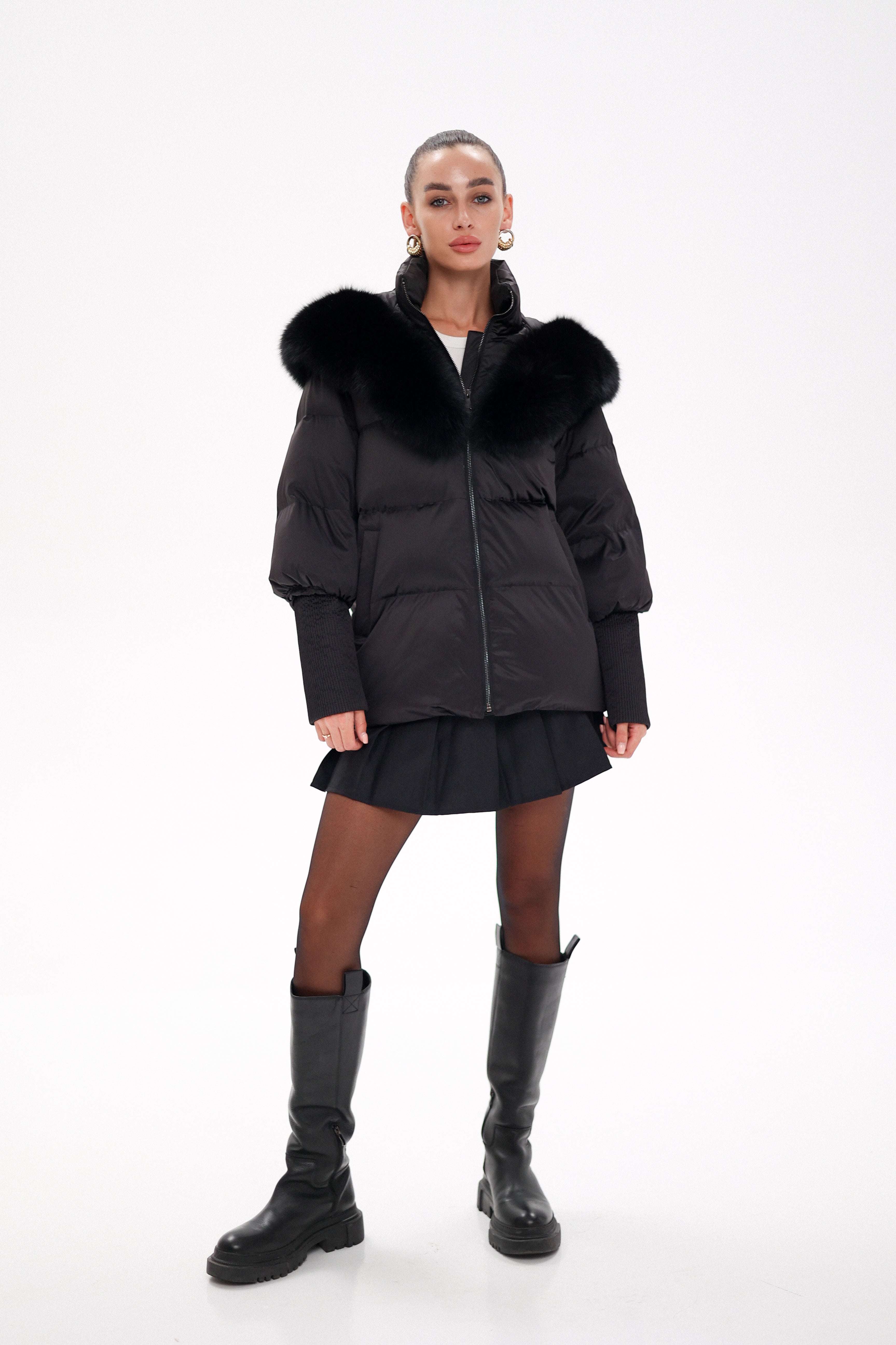 Amanda Genuine Fur Trim Down Fill Coat Alaska® Outerwear Company