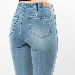 Embroidered Crystals Hem Capris