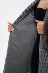 Genuine Polar Fox Fur Virgin Wool Wrap Coat Alaska® Outerwear Company