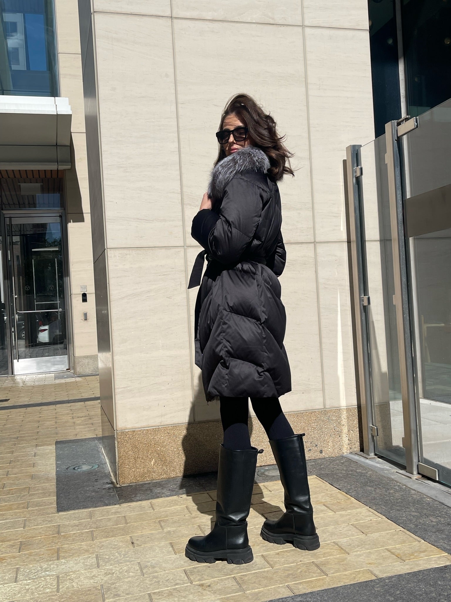 Amandine Genuine Silver Fox Down Parka Alaska® Outerwear Company