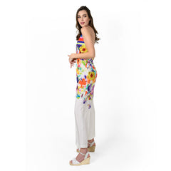 Halter Engineered Print Jumpsuit