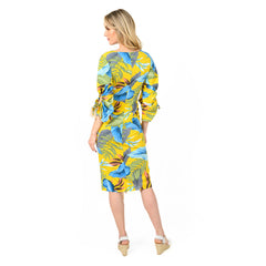 Rouched Front Midi Sheath