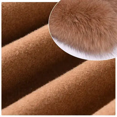 Cashmere jacket with large natural fur collar Family Shopolf